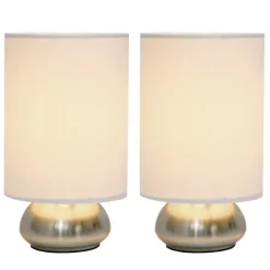 Kirkland's Home Gemini Mini Touch Lamps, Set Of 2- Table Lamps