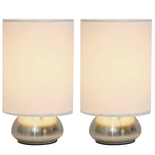 Kirkland's Home Gemini Mini Touch Lamps, Set Of 2- Table Lamps