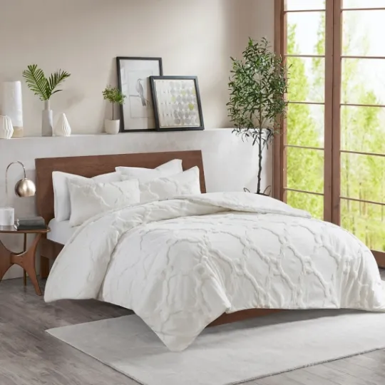 Kirkland's Home Geometric California King 3-Pc Comforter Set- Comforters