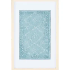Kirkland's Home Geometric Framed Textile Wall Plaque- Wall Plaques