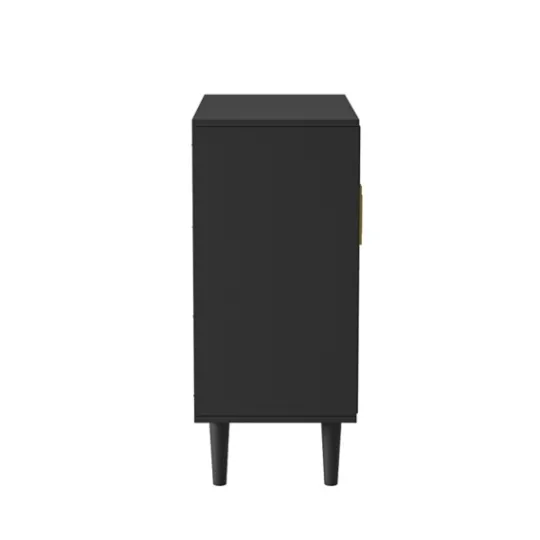 Kirkland's Home Geometric Gold Handle Cabinet- Cabinets & Sideboards