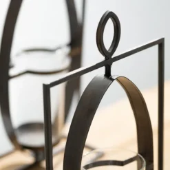 Kirkland's Home Geometric Oval Frame Pillar Candle Holder- Candle Holders