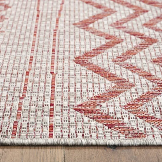 Kirkland's Home Geometric Stripe Sun Shower Outdoor Area Rug, 5X8- Outdoor Rugs