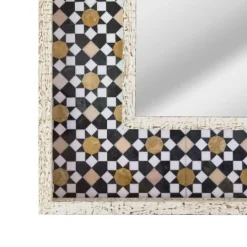 Kirkland's Home Geometric Tile Print Mirror- Decorative Mirrors