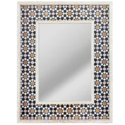 Kirkland's Home Geometric Tile Print Mirror- Decorative Mirrors