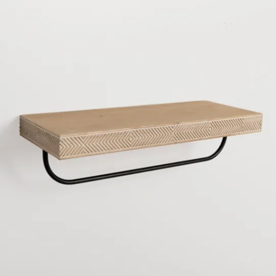 Kirkland's Home Geometric Wood And Metal Shelf- Shelves