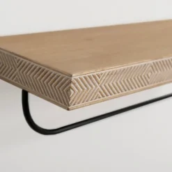 Kirkland's Home Geometric Wood And Metal Shelf- Shelves