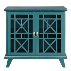 Kirkland's Home Georgia Fretwork 2-Door Accent Cabinet- Cabinets & Sideboards