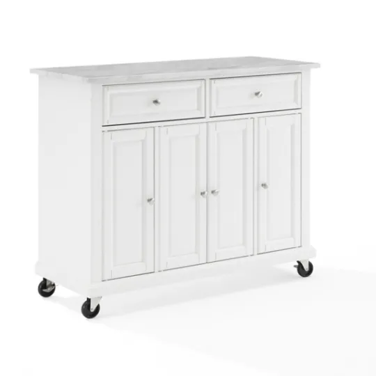 Kirkland's Home Gia All Marble Kitchen Island- Kitchen Islands & Bar Carts