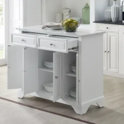 Kirkland's Home Gia All Marble Kitchen Island- Kitchen Islands & Bar Carts