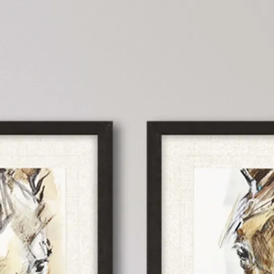 Kirkland's Home Gift Horse Giclee Espresso Framed Prints, Set Of 2- Framed Art