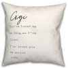 Kirkland's Home Gigi I'Ve Loved You My Entire Life White Pillow- Pillows