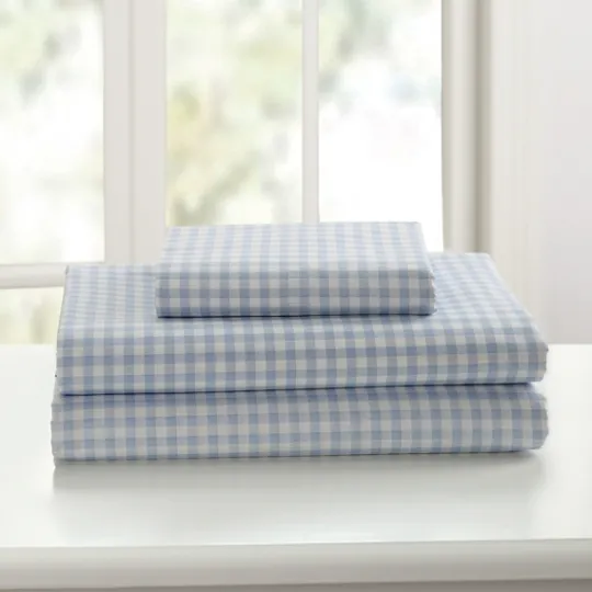 Kirkland's Home Gingham Full 3-Pc. Sheet Set- Bed Sheets
