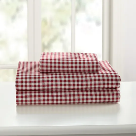 Kirkland's Home Gingham Queen 3-Pc. Sheet Set- Bed Sheets