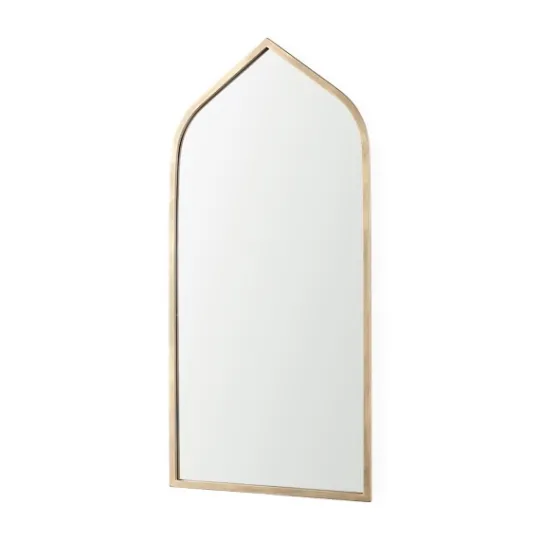 Kirkland's Home Giovanna Gold Metal Frame Ogee Arch Wall Mirror- Decorative Mirrors