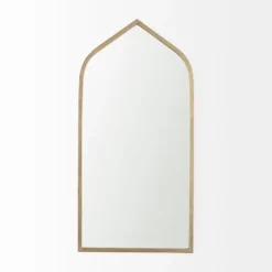 Kirkland's Home Giovanna Gold Metal Frame Ogee Arch Wall Mirror- Decorative Mirrors