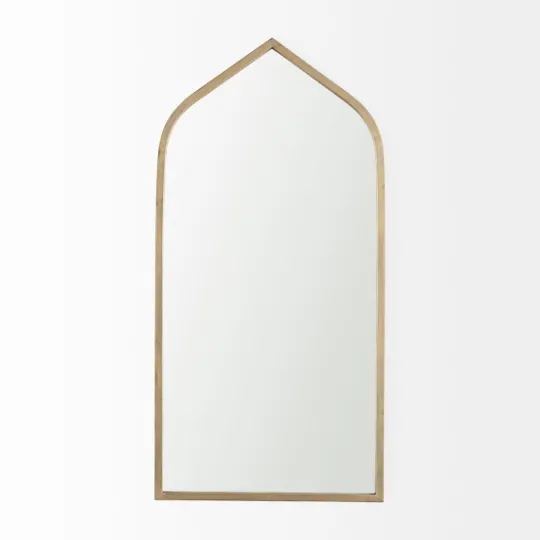 Kirkland's Home Giovanna Gold Metal Frame Ogee Arch Wall Mirror- Decorative Mirrors