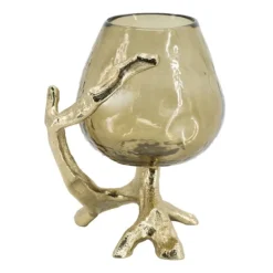 Kirkland's Home Glass And Metal Driftwood Candle Holder- Candle Holders