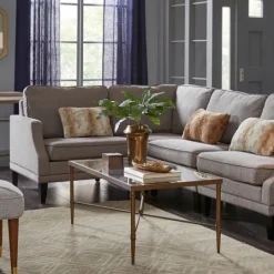 Kirkland's Home Glass And Metal Rectangle Porter Coffee Table- Coffee Tables
