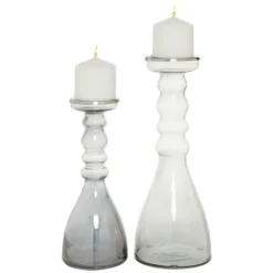 Kirkland's Home Glass Candle Holders, Set Of 2- Candle Holders