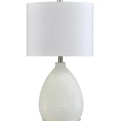 Kirkland's Home Glass Diamond Table Lamp- Table Lamps