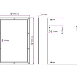 Kirkland's Home Glass Divvy Rectangular Beveled Mirror- Decorative Mirrors