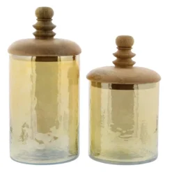 Kirkland's Home Glass Jars, Set Of 2- Decorative Bowls & Jars