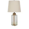Kirkland's Home Glass Jug Table Lamp With Rope Trim- Table Lamps