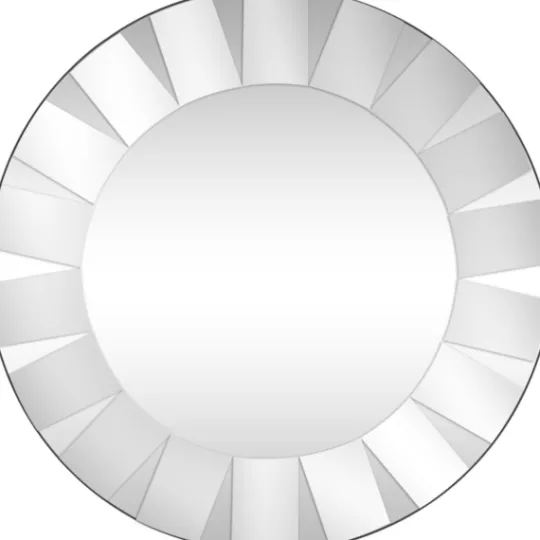 Kirkland's Home Glass Petal Round Beveled Mirror- Decorative Mirrors