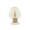 Kirkland's Home Glass Shade Gold Mushroom Table Lamp- Table Lamps