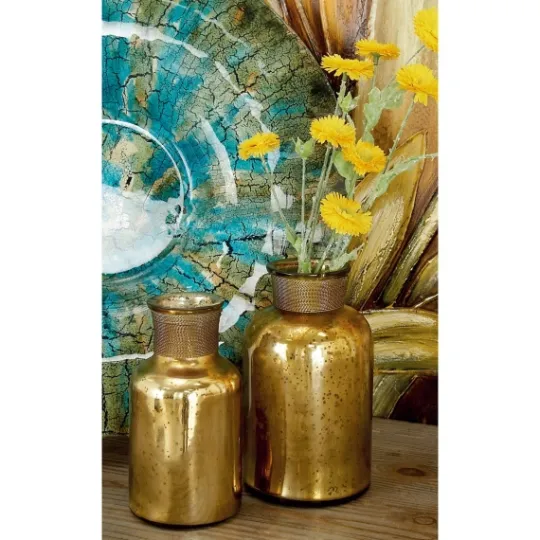Kirkland's Home Glass Wire Wrapped 3-Pc. Vase Set- Vases