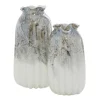 Kirkland's Home Glazed Gray Glass Vases, Set Of 2- Vases