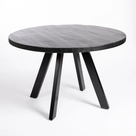 Kirkland's Home Glenn Midnight Wood Dining Table- Dining Tables