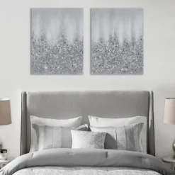 Kirkland's Home Glimmer Gradient 2-Pc. Abstract Wall Art- Canvas Art