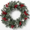 Kirkland's Home Glitter Pine Wreath With Berries And Ornaments- Wreaths