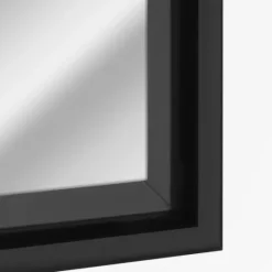 Kirkland's Home Glossy Black Frame Leaning Mirror- Framed Mirrors