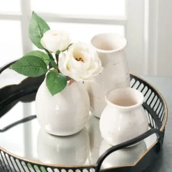 Kirkland's Home Glossy Curved Vases, Set Of 3- Vases