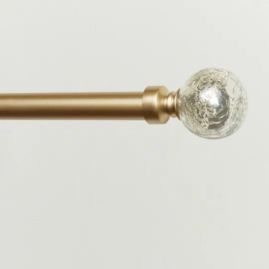 Kirkland's Home Gold Aged Mercury Sphere Curtain Rod, 72 In.- Curtain Rods & Hardware
