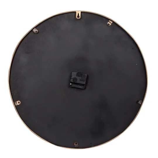 Kirkland's Home Gold And Black Marble Face Wall Clock- Clocks