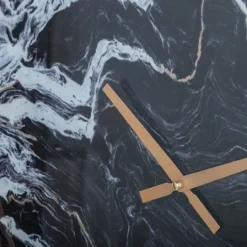 Kirkland's Home Gold And Black Marble Face Wall Clock- Clocks