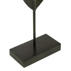 Kirkland's Home Gold And Black Metal Leaf Statues, Set Of 3- Statues & Figurines