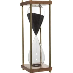 Kirkland's Home Gold And Brown Modern Hourglass- Decorative Accents