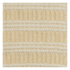 Kirkland's Home Gold And Ivory Striped Cotton Throw- Blankets & Throws