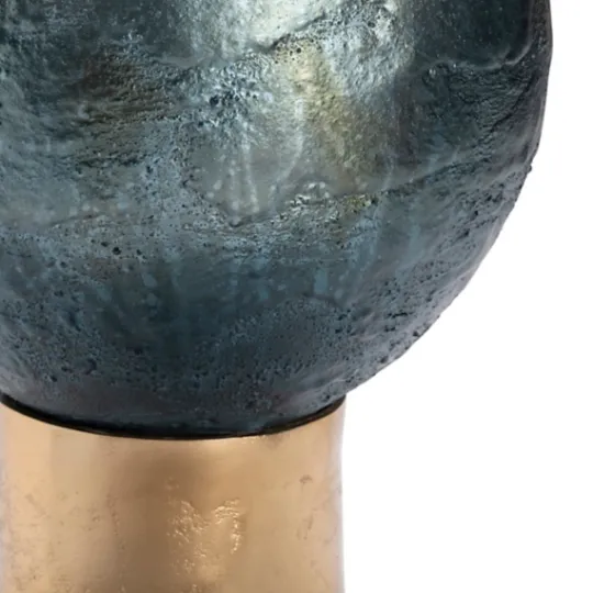 Kirkland's Home Gold And Navy Ombre Glass Orb Table Lamp- Table Lamps