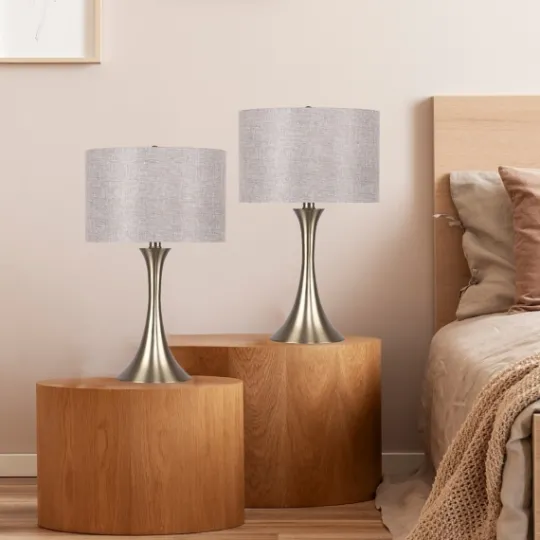 Kirkland's Home Gold And Tapered Table Lamps, Set Of 2- Table Lamps