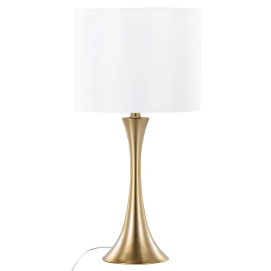 Kirkland's Home Gold And Tapered Table Lamps Set Of 2- Table Lamps