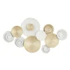 Kirkland's Home Gold And White Round Layered Plates Wall Sculpture- Wall Plaques