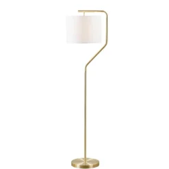 Kirkland's Home Gold Angular Modern Floor Lamp- Floor Lamps