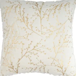 Kirkland's Home Gold Branches Faux Fur Throw Pillow- Pillows