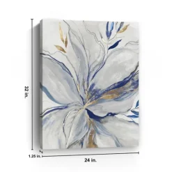 Kirkland's Home Gold Charcoal Bloom Canvas Art Print, 24X32 In.- Canvas Art